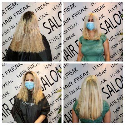 Highlights have been flooding ever since the quarantine has been lifted. This Beautiful job was done by our Grand Master Stylist Stella.