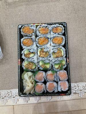 Smoked Salmon Roll , Peanut Avocado Roll , Tuna Roll