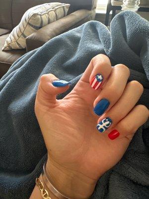 Puerto Rican inspired nails