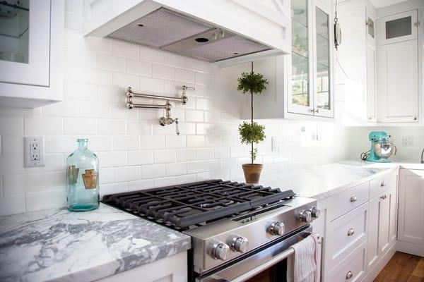 pot filler above stove top