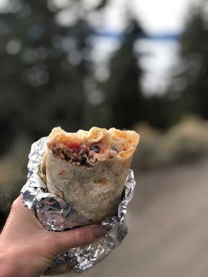 Chicken Burrito Glamour Shot