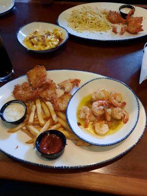 Endless shrimp Monday with my hubby