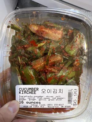 Cucumber kimchi!