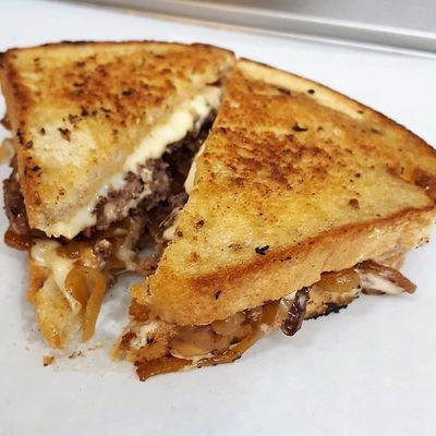 Patty Melt on rye