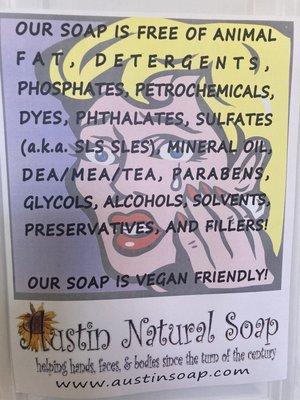 Benefits of Austin Natural Soap