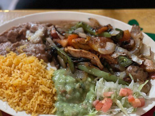 Fajitas de Pollo Asado.