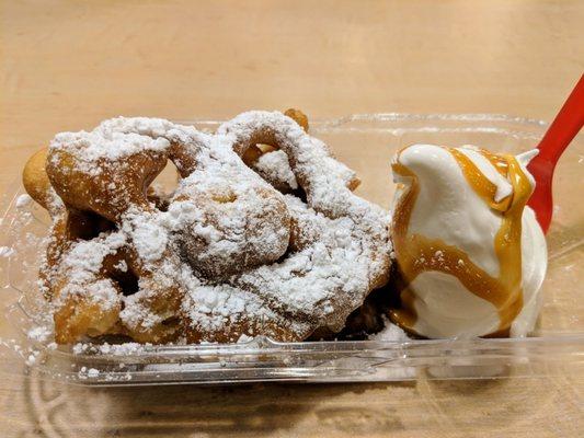 Caramel funnel cake. Yum