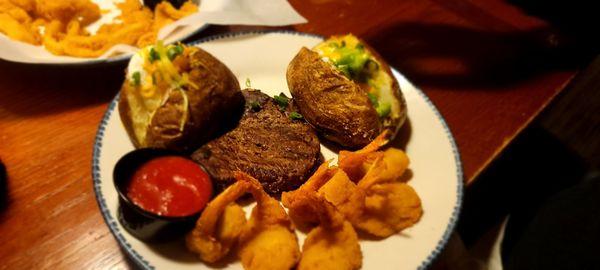 Shrimp and Steak Christmas Day Dinner