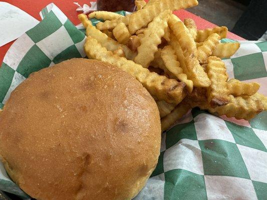 Cheeseburger basket