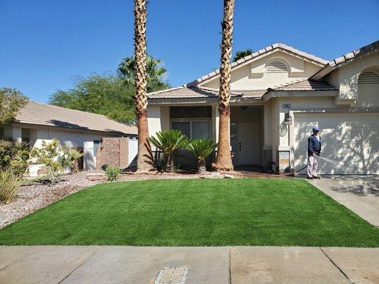 Artificial Turf "No maintenance required "