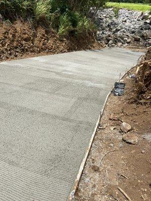 Freeway finished concrete