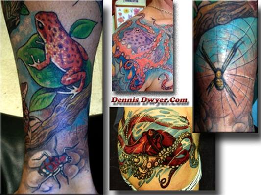 Custom tattooing by Dennis  Dwyer