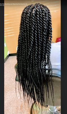 Senegalese twists @ Aisha Hair Braiding and Weaving Sacramento