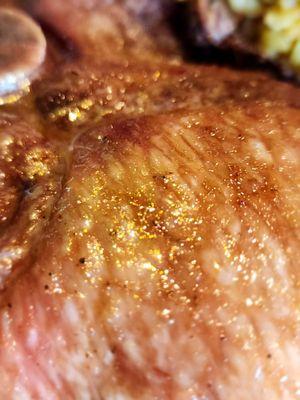 The real gold on the pork chops