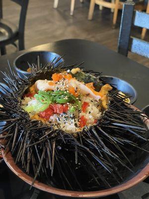 Sea urchins with rice