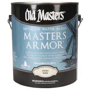 Old Master's Master Armor waterborne clear finishes are the strongest finishes and can be used with a catalyst to make them even tougher