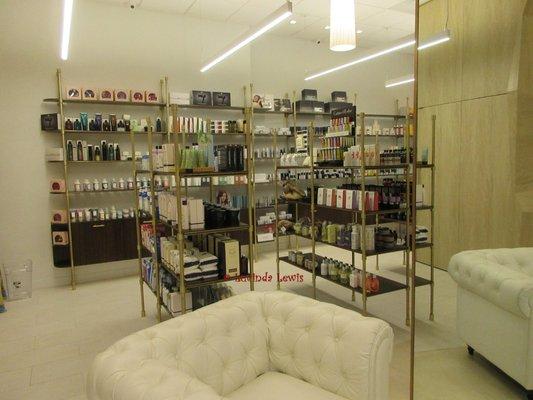 Racks of merchandise inside Cedra Pharmacy on the Upper Westside Dec. 2016