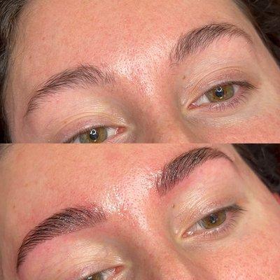 Brow Lamination, Wax & Tint