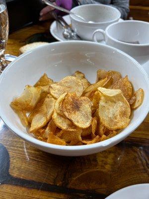 Homemade potato chips. Yum!