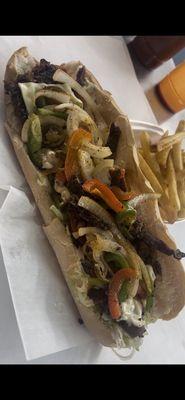 12 inch Philly cheesesteak