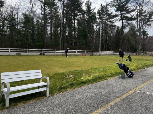 Huge putting green