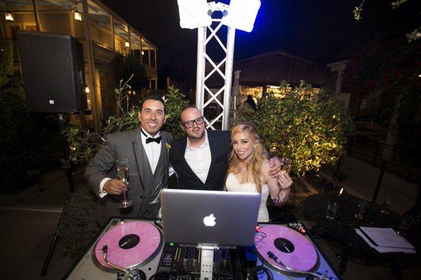 At our wedding with the best DJ! 07.16.16