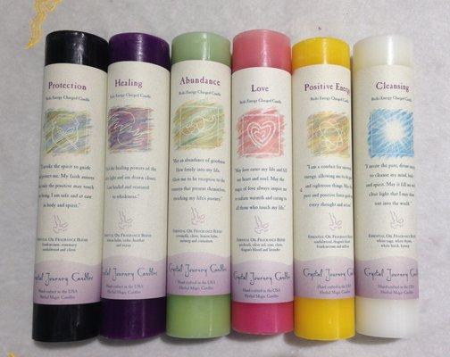 Crystal Journey Candles, Reiki Charged