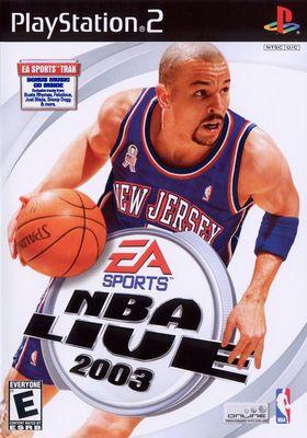 New Jersey Nets star Jason Kidd was the cover athlete for EA Sports NBA Live 2003.