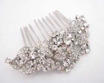 Silver Bridal Hair Jewelry