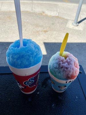 Blue raspberry and rainbow