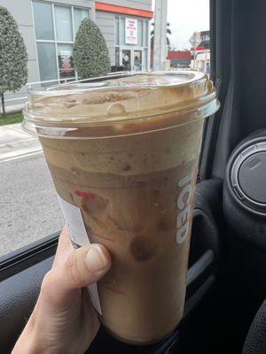 Limited time: cookie butter iced coffee!