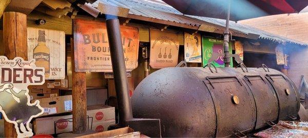 Where the delicious brisket is smoked