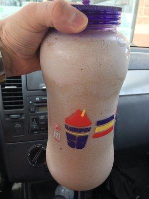 Refills where it's at. About 1.40 for slurpee refill.