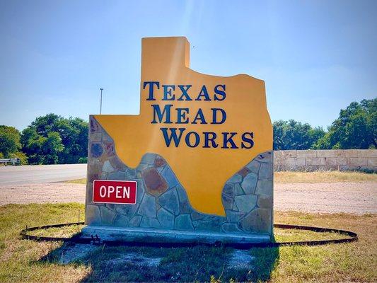 Big honking sign, can't miss it from highway!