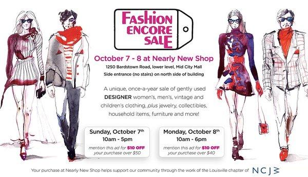 Fashion Encore Oct. 7 & 8