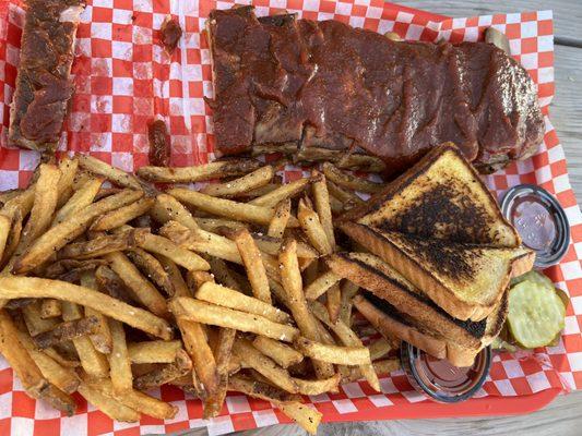 Full Slab Ribs (some missing-we couldn't wait!)