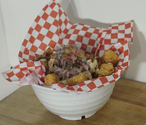 Clocktower Totchos - Nachos made with Tots