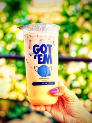 Famous brown sugar boba tea