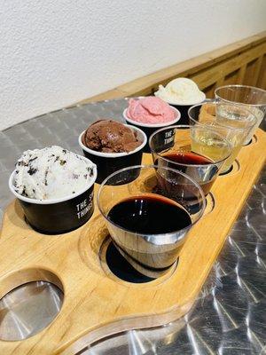 Wine and ice cream