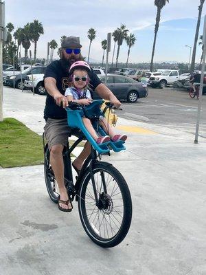 New bike! and a custom seat, installed in minutes, safe and awesome for the most precious little girl in my life! Great day thanks guys!