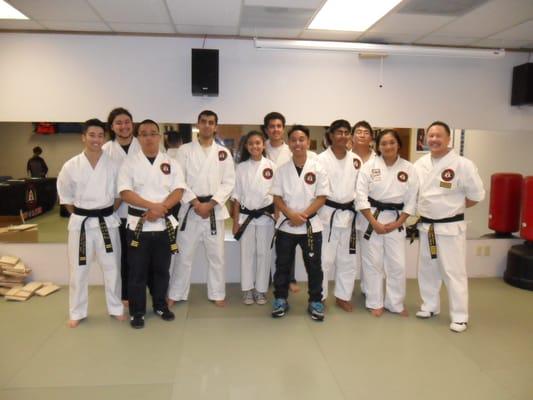 Black Belts from 2012 testing