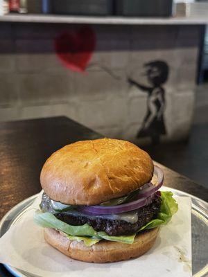 Super fresh ingredients on this Block is Hot delicious burger!