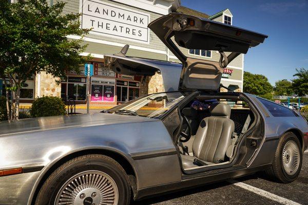 Just an average day when a Delorean Time Machine drives up to Landmark at Annapolis Harbour Center.