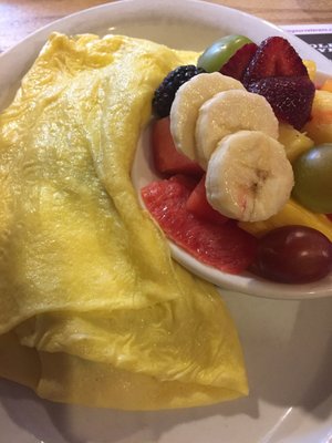 Greek Goddess Omelette with Fresh Fruit