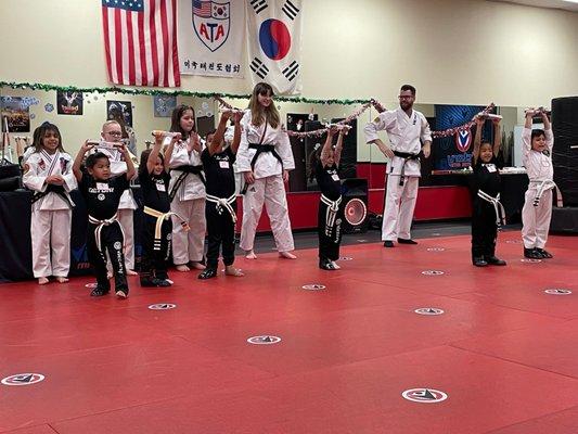 Tiny tigers earning their next belts