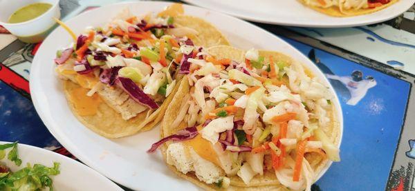 Citrus Slaw Taco with premium fish