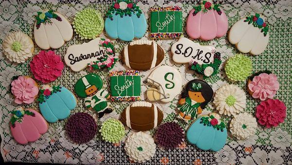 Cookies for sports themes are another popular item! (from 2018)