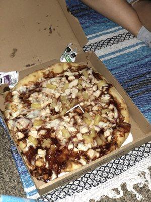 Hawaiian BBQ Chicken Pizza