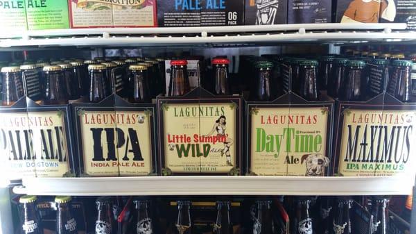 We keep all Lagunitas seasonal beers in stock