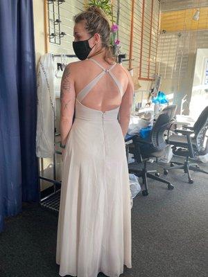 Bridesmaid dress alteration